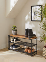 Next Dark Bronx 4 Tier Shoe Storage Console- Buy online at McGrocer