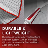 Target K-Flex integrated flight and shaft 9-pack, imported from the UK