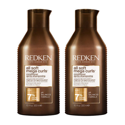 Superdrug Redken All Soft Mega Curl Conditioner Duo 600ml Hair- Buy online at McGrocer