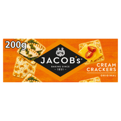 ASDA Jacob's Original Cream Crackers 200g- Buy online at McGrocer