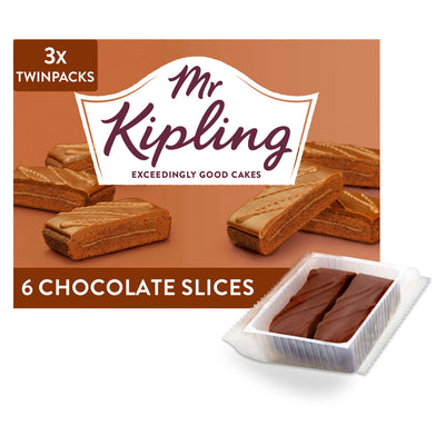 ASDA Mr Kipling Milk Chocolate Cake Slices 6 Pack- Buy online at McGrocer