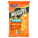 ASDA McCoy's Epic Eats Grilled Cheese Ridge Cut Potato Crisps 6 Pack- Buy online at McGrocer