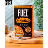 Fuel10K protein granola salted caramel and almond 400g, imported from the UK