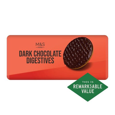 M&S M&S Dark Chocolate Digestive Biscuits 300g- Buy online at McGrocer