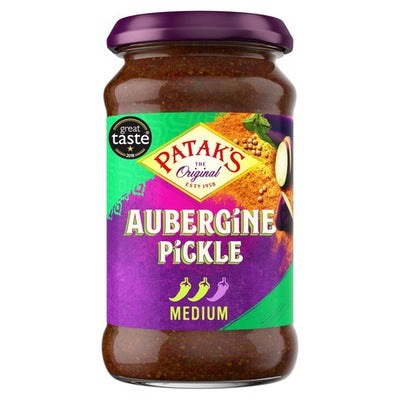 M&S Patak's Aubergine Pickle Sweet & Spicy Indian Pickle 283g- Buy online at McGrocer