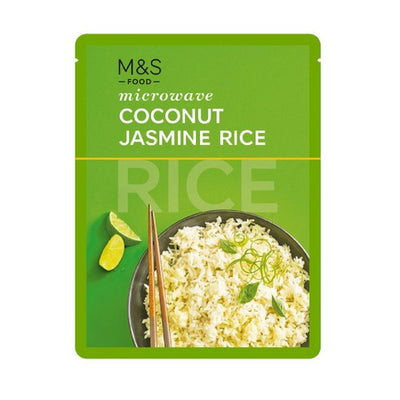 M&S M&S Microwave Coconut Jasmine Rice 250g- Buy online at McGrocer