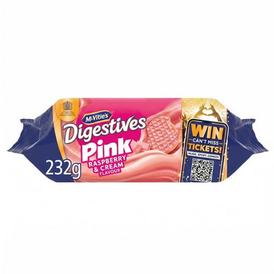 M&S McVitie's Raspberry White Digestive Biscuits 232g- Buy online at McGrocer