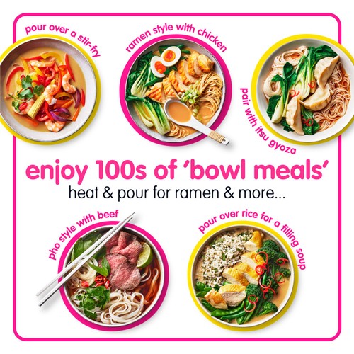 Itsu beef pho broth for noodles 1L, UK version