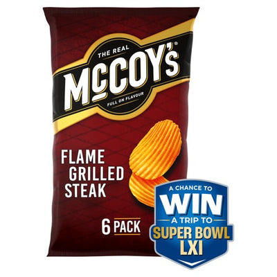 M&S McCoy's Flame Grilled Steak Flavour Potato Crisps Multipack- Buy online at McGrocer