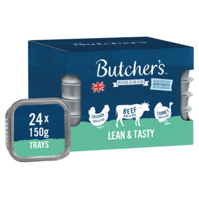 ASDA Butchers Lean & Tasty Nourishing Wet Dog Food 24 x 150g- Buy online at McGrocer