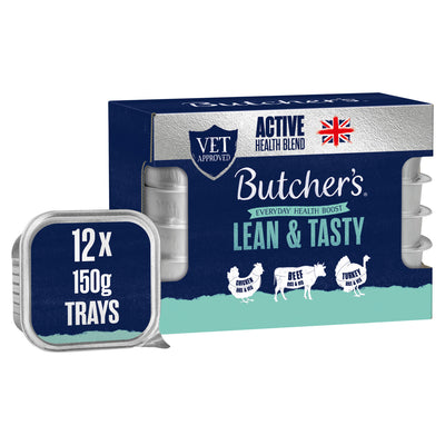 ASDA Butcher's Lean & Tasty Wet Dog Food Trays 12 x 150g- Buy online at McGrocer