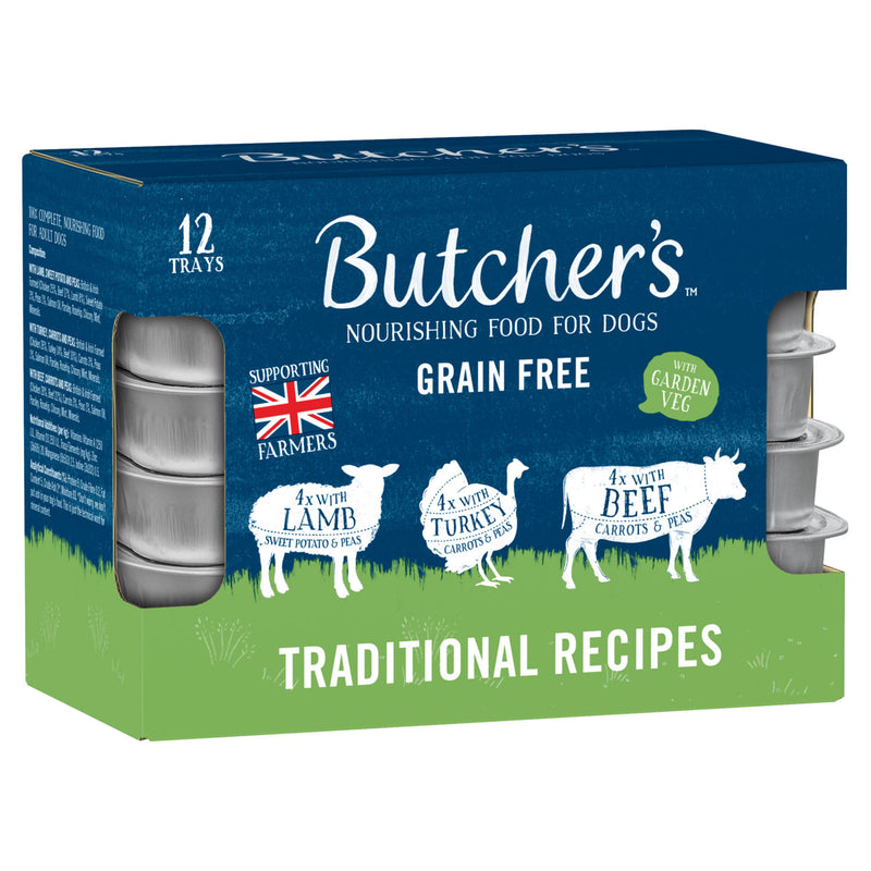 Butcher's wet dog food variety pack 12 x 150g - British product