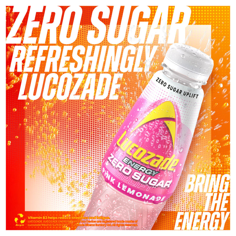 Lucozade energy drink Pink Lemonade 900ml, UK version