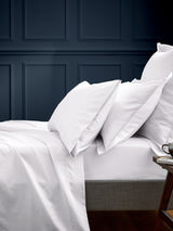 Next Bedeck of Belfast White Bob 600 Thread Count Cotton Housewife Pillowcase- Buy online at McGrocer