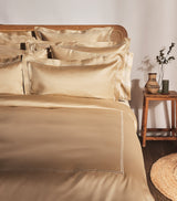 Harrods Egyptian Cotton Sateen Single Flat Sheet 180cm x 275cm- Buy online at McGrocer