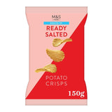 M&S M&S Reduced Fat Ready Salted Crinkle Cut Potato Crisps 150g- Buy online at McGrocer