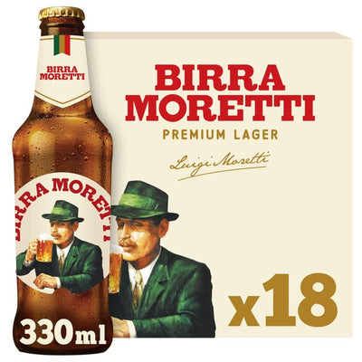 M&S Birra Moretti Italian Lager Beer 18 x 330ml Bottles- Buy online at McGrocer