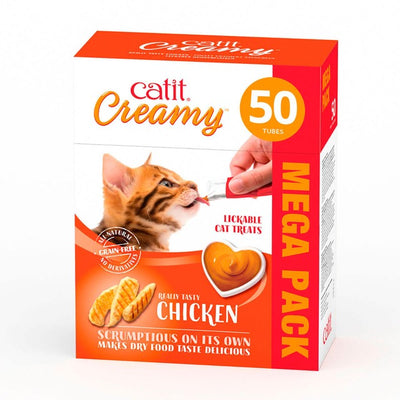 M&S Catit Creamy Chicken Mega Pack Cat Treats 500g- Buy online at McGrocer