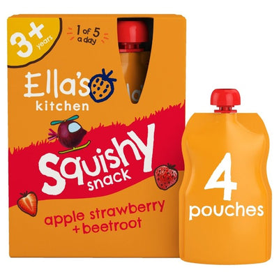 M&S Ella's Kitchen Apple Strawberry Beet Kids Drink Pouch Multipack 400g for 3+ Years- Buy online at McGrocer