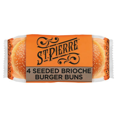 M&S St Pierre Sliced Seeded Brioche Burger Buns 4 Pack- Buy online at McGrocer