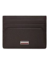 Next Tommy Hilfiger Brown Leather Signature Plaque Card Holder- Buy online at McGrocer