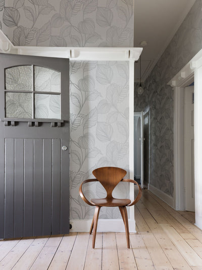 Next Art For The Home White Boutique Royal Palm Wallpaper 10M- Buy online at McGrocer