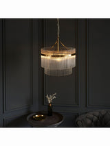 Next Gallery Home Antique Brass Marston 3 Bulb Pendant Ceiling Light- Buy online at McGrocer