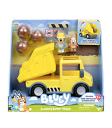 Harrods Bluey Dump Truck Playset with 2 Figures and Accessories (14.5 x 22 x 12.5 cm)- Buy online at McGrocer