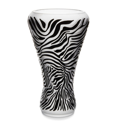 Harrods Lalique Zèbre Vase (45cm)- Buy online at McGrocer