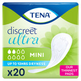 Tena Discreet Ultra Mini incontinence pads 20 pack (British brand)