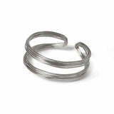Freedom silver tone wire cuff bracelet - British product