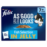 ASDA Felix Senior 7+ Fish in Jelly Wet Cat Food 12x85g- Buy online at McGrocer