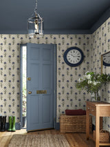 Next Laura Ashley Dusky Seaspray Blue Dandelion Wallpaper 10m- Buy online at McGrocer