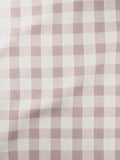 Rose pink gingham made to measure roller blind, UK version
