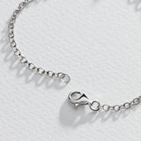 Moon & Back Mum charm bracelet with cubic zirconia (British brand)