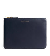 Harrods Comme des Garçons Leather Zipped Pouch Wallet 16cm x 21.5cm- Buy online at McGrocer