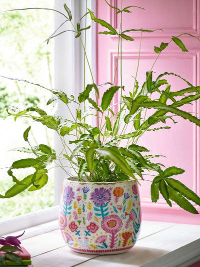 Next Lucy Tiffney Floral Large Ceramic Plant Pot- Buy online at McGrocer