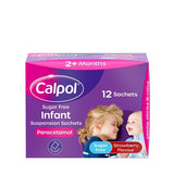 Superdrug Calpol Sugar Free Infant Suspension Sachets Strawberry Flavoured 12s- Buy online at McGrocer