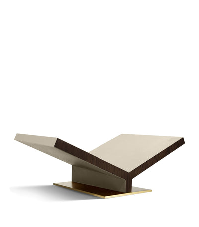 Harrods Assouline Walnut Leather Classic Collector Bookstand- Buy online at McGrocer