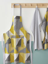 Next Catherine Lansfield Yellow Larsson Geo Cotton Apron 70 x 80cm- Buy online at McGrocer