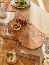 Next Natural Wood Footed Medium Serving Board- Buy online at McGrocer