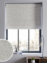 Next Next Black/White Cross-Hatch Textured Made to Measure Roman Blind- Buy online at McGrocer