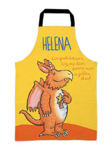Next Star Editions Yellow 100% Cotton Personalised Congratulations Zog Childrens Apron 60cm x 40cm- Buy online at McGrocer