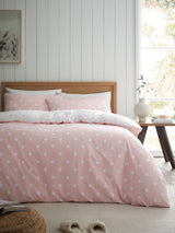 Next Catherine Lansfield Blush Pink Polka Dot Duvet Cover Set- Buy online at McGrocer