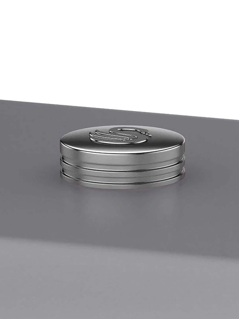 Swan Grey Retro Bread Bin 35cm width (British brand)