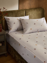 Next Natural Pumpkin Fitted Sheet and Pillowcase Bedding Set- Buy online at McGrocer