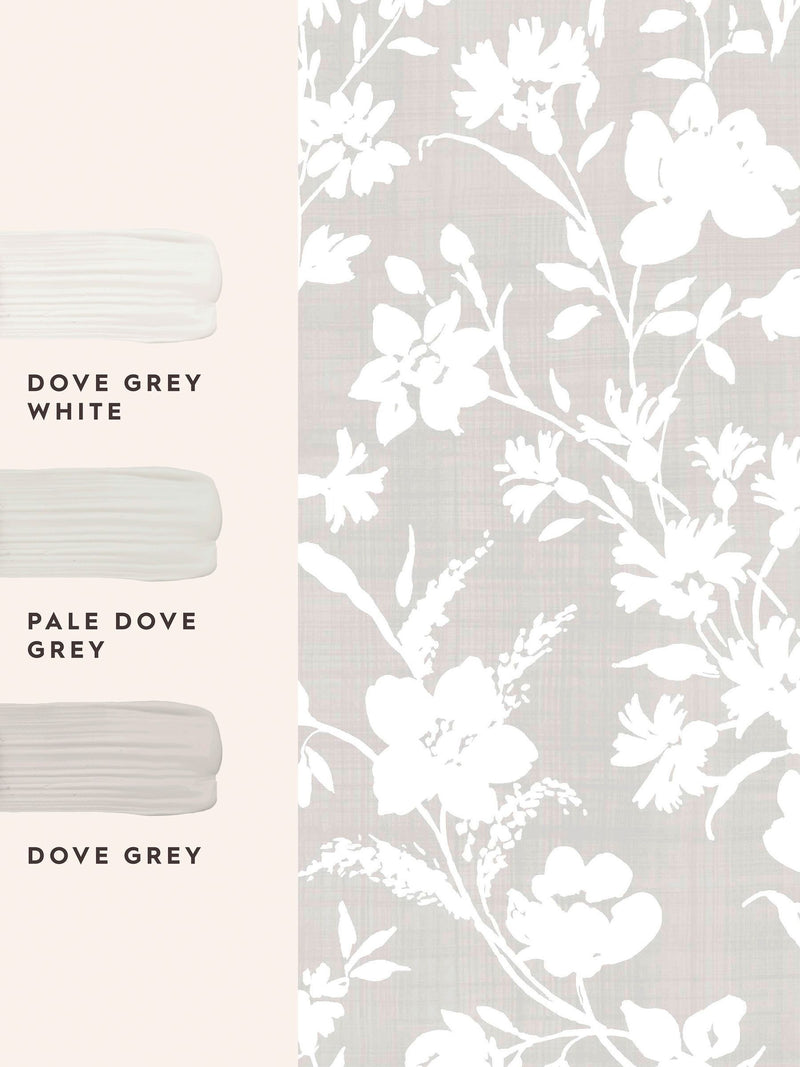 Laura Ashley Dove Grey Rye wallpaper sample A4, imported from the UK