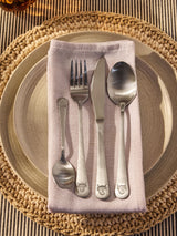 Next 16-Piece Hamish the Highland Cow Cutlery Set Brushed Silver Stainless Steel- Buy online at McGrocer
