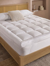 Next Slumberdown White Sleep Soundly Extra Deep 10cm Mattress Topper- Buy online at McGrocer