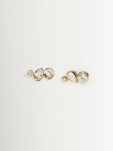 Next CompletedWorks Gold Tone Like Peas in a Pod II Gold-Plated Cubic Zirconia Earrings- Buy online at McGrocer